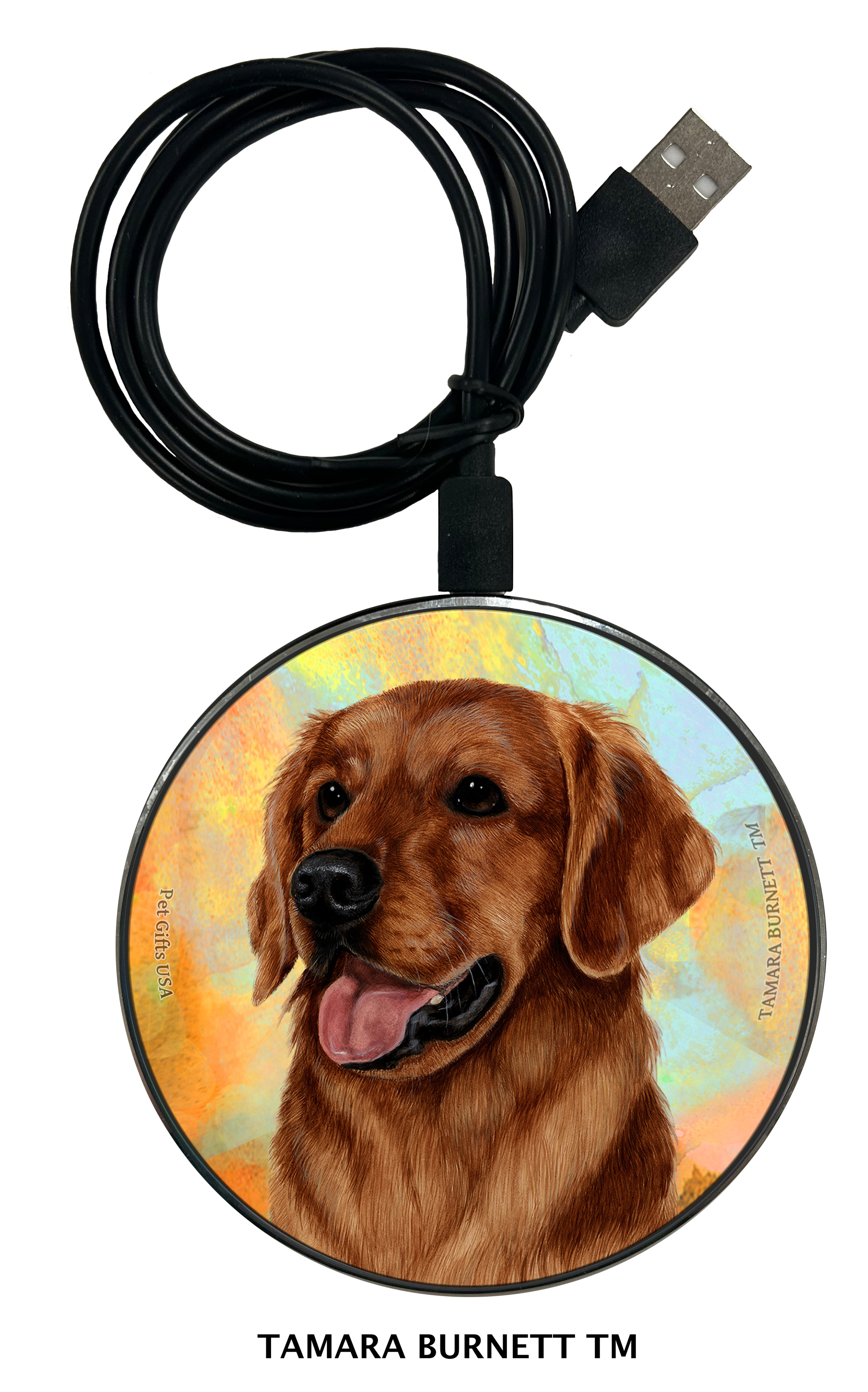 Golden Retriever Red - Zoomies Phone Charger image